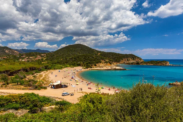 PortuビーチSpaggia Chia Coloniaと有名な中国ビーチ サルデーニャ島 イタリア ヨーロッパ サルデーニャ島 イタリア語 Sardegna イタリアの地中海第2の島 — ストック写真