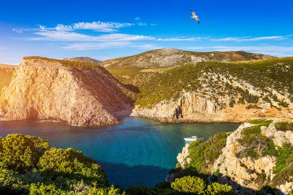 Cala Domestica Beach Sardinia Italy Sardinia Second Largest Island Mediterranean — Stock Photo, Image