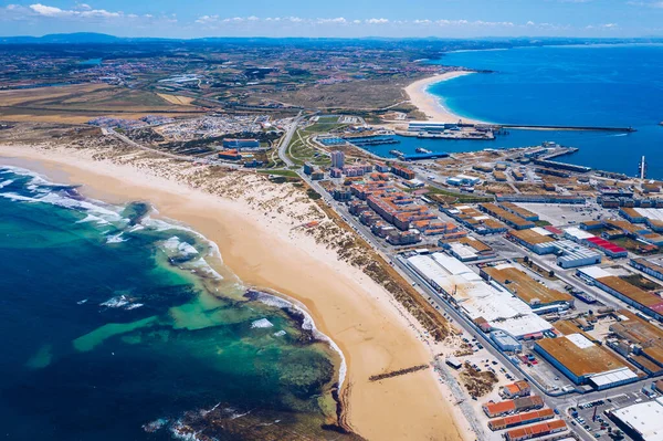 공중에서 포르투갈의 페니체 반도에 요새와 페니체를 수있다 페니체는 포르투갈 대서양 — 스톡 사진