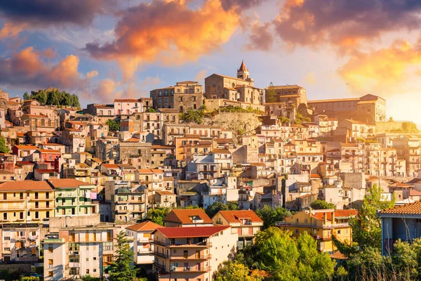 Medieval Hill Town Francavilla Sicilia Italy Sicily Messina Province Francavilla — Stock Photo, Image