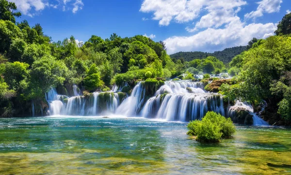 Uitzicht Nationaal Park Krka Kroatië Europa Prachtig Uitzicht Krka Watervallen — Stockfoto