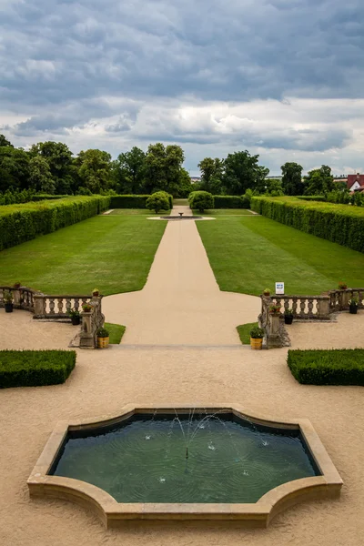Jardín del castillo en Brno — Foto de Stock