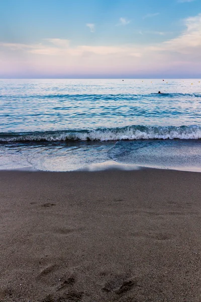 美丽的海滩的天空 — 图库照片