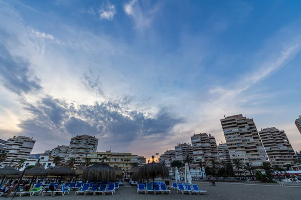 Mooie hemel over het strand — Stockfoto