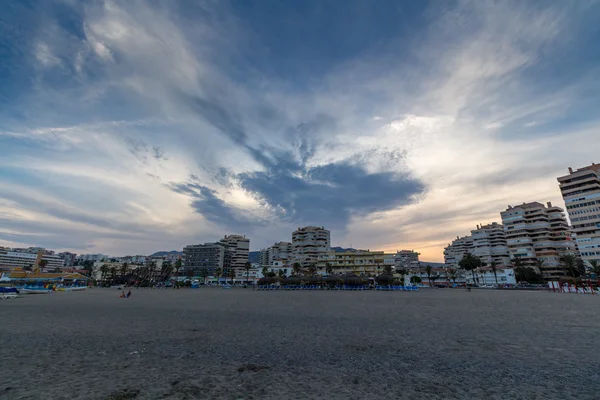 Céu bonito sobre a praia — Fotografia de Stock