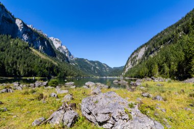 Güzel manzara dağ gölü