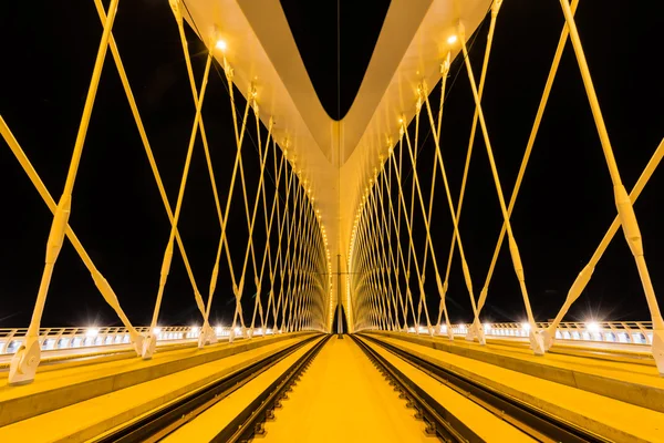 Nachtansicht der Troja-Brücke — Stockfoto