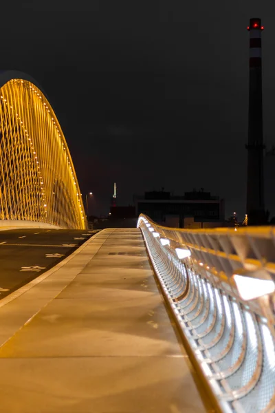 Vue de nuit du pont de Troja — Photo