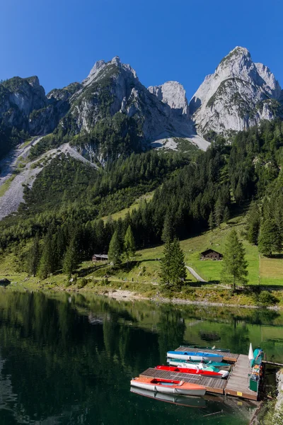 Beautiful landscape of alpine lake