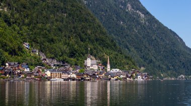 hallstatt köyünün görünümü