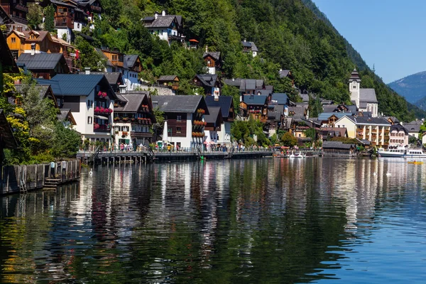 Hallstatt köyünün görünümü — Stok fotoğraf