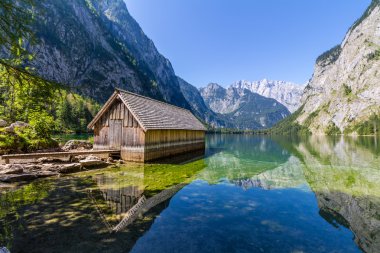 Alp dağ ve göl Obersee