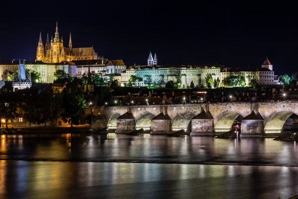 Praga, República Checa. Foto de noche — Foto de Stock