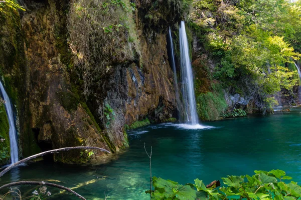 Naturaleza virgen del parque nacional de los lagos de Plitvice, Croacia —  Fotos de Stock