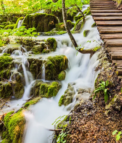 Waterfalls in Plitvice National Park — Stock Photo, Image