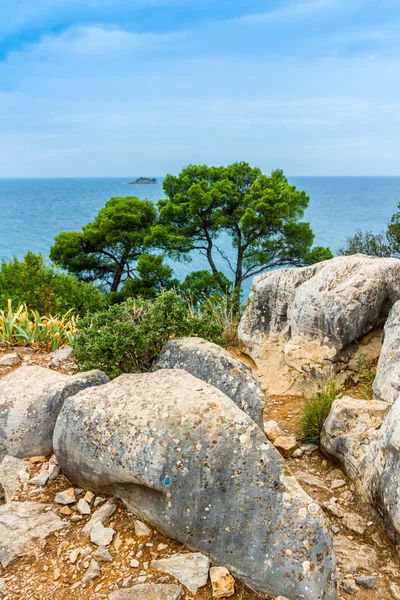 Adriatic sea surrounds Venetian old town — Stock Photo, Image