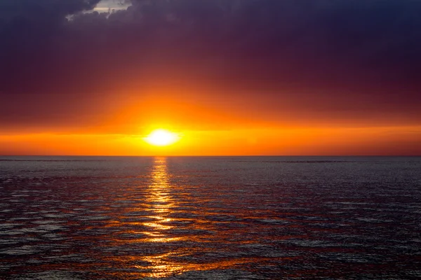 Magický západ slunce nad Jaderským mořem — Stock fotografie