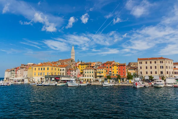 Panoramik kent Rovinj üzerinde — Stok fotoğraf