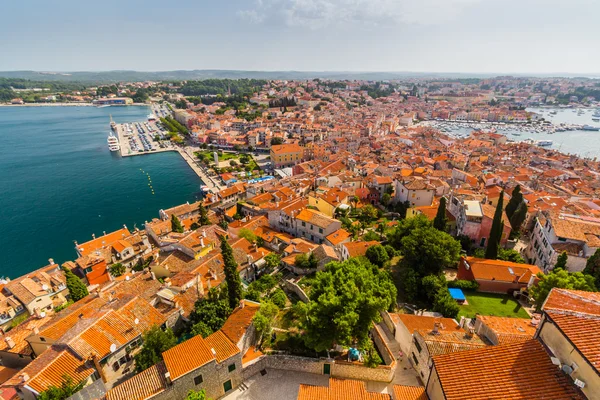Aerial shoot of Old town Rovinj — 스톡 사진