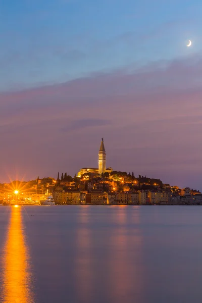 Indah romantis kota tua Rovinj — Stok Foto