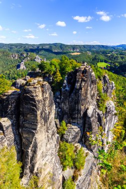 Panorama with typical rock pinnacles