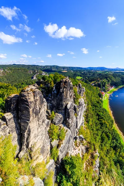 Vista do ponto de vista de Bastei — Fotografia de Stock