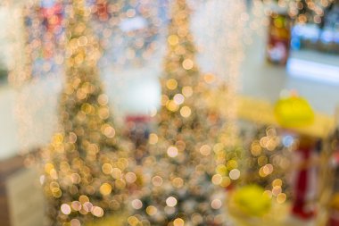 De-odaklı ışıkların Noel arka plan