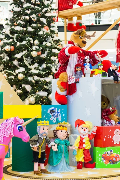 Prague, Czech Republic - Stacks of Christmas presents — Zdjęcie stockowe