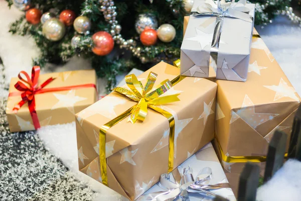 Stacks of Christmas presents — Stock Photo, Image