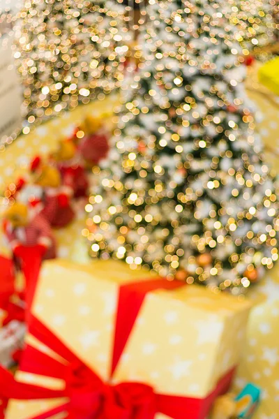 Karácsonyi háttér, de célzott fények — Stock Fotó