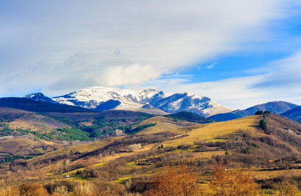 Landscapes of carpathian mountains