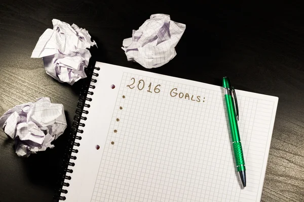Ziele für das neue Jahr — Stockfoto