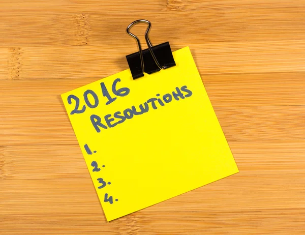 2016 résolutions note collante — Photo