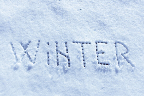 Written words, Winter on a snow field