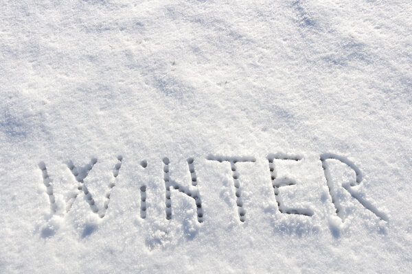 Written words, Winter on a snow field