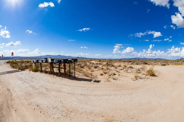 Views of mail boxes along the highway 93 — Stock Photo, Image