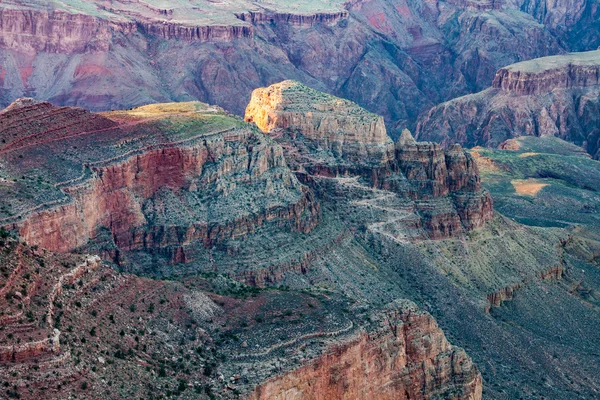 Grand Canyon bei Sonnenuntergang Blick vom Yaki-Punkt — Stockfoto