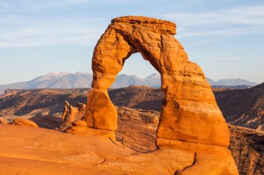 Views of the Delicate Arch in Arches National Park clipart