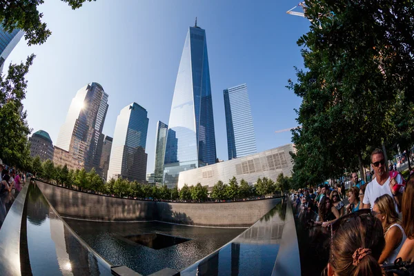 Vistas do Ground Zero no centro de Manhattan — Fotografia de Stock