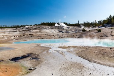 Norris Şofben Yellowstone Milli Parkı içinde