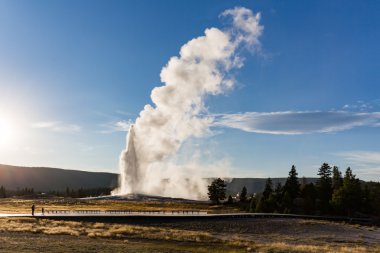 Old faithful Şofben yellowstone Milli Parkı