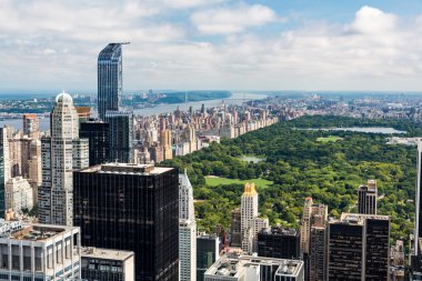 Ünlü Central Park ile şehir dışına Manhattan'a görüntülemek