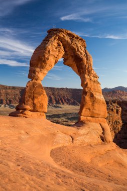 Views of the Delicate Arch in Arches National Park clipart