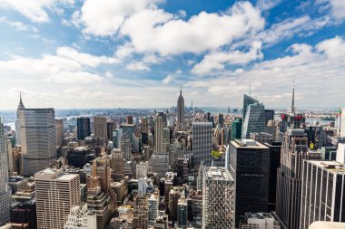 Ünlü Empire State Binası Downtown Manhattan'a görüntülemek
