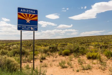 Arizona işaret e hoş geldiniz