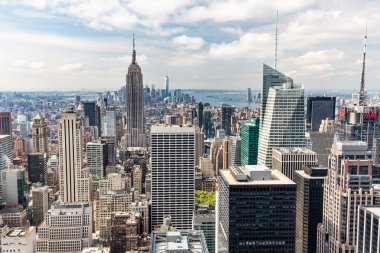 Ünlü Empire State Binası Downtown Manhattan'a görüntülemek