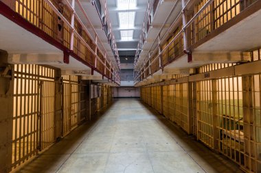 San Francisco'Alcatraz adasının iç Gösterim