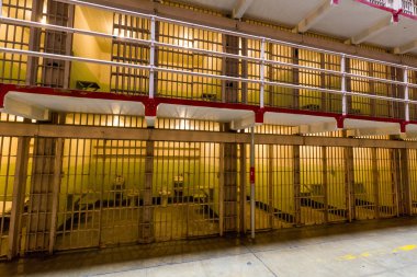 San Francisco'Alcatraz adasının iç Gösterim