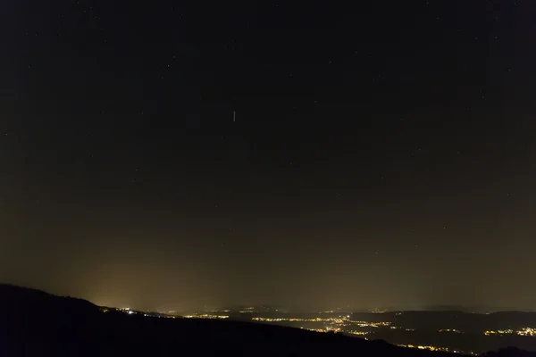 Meteor natt himlen, augusti 2015, Schweiz — Stockfoto