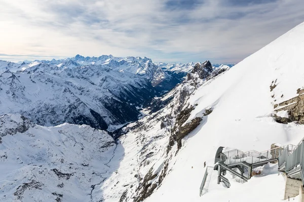 滑雪胜地英格堡的意见 — 图库照片